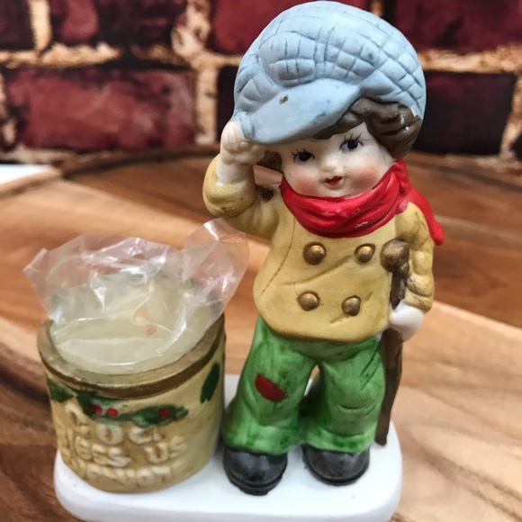 Jasko Christmas Luvkins 1978 Boy Figurine Candle H - Picture 2 of 4
